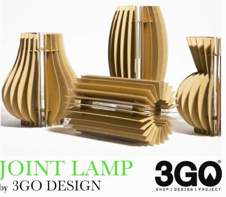 lampade cartone joint lamp