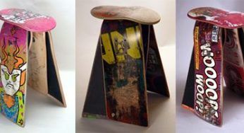 Deckstool, la sedia fatta di skateboard