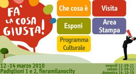 fiera milanese fa la cosa giusta, sugli stili di vita ecosostenibili