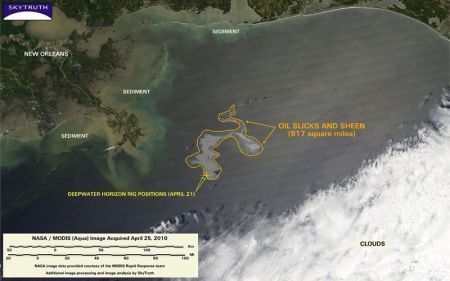 Petrolio Louisiana cartina