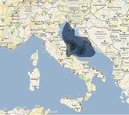 marea nera adriatico