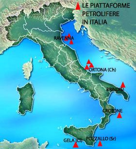 Piattaforme petrolifere in Italia