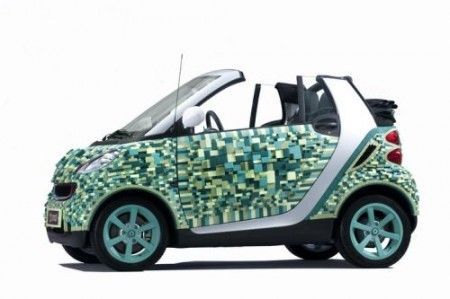 Smart fatta di cartone riciclato Smart fatta di cartone riciclato