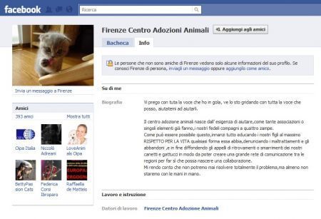 Gruppo Facebook dedicato agli animali