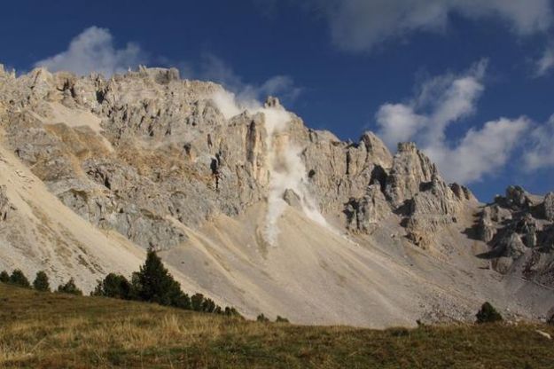 dolomiti crolli evoluzione paesaggio