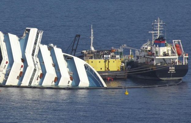 nave costa concordia recupero carburante