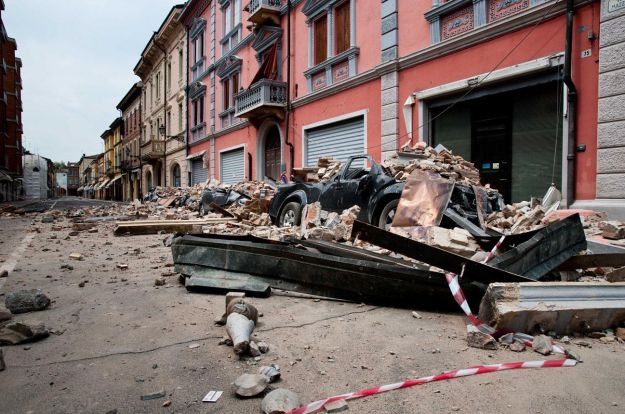 La città di Concordia gravemente colpita dal terremoto La città di Concordia gravemente colpita dal terremoto