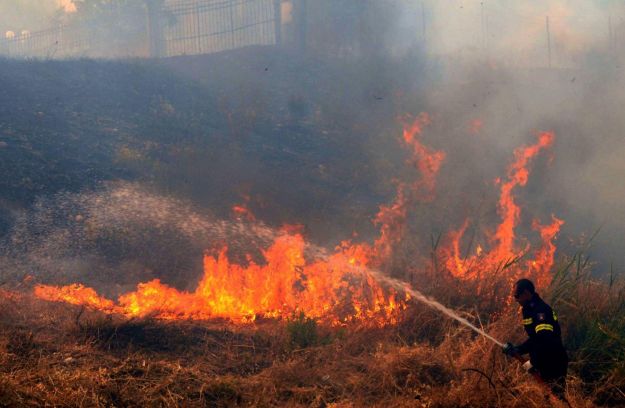 Emergenza nel sudovest della Grcia colpita da incendi Emergenza nel sudovest della Grcia colpita da incendi