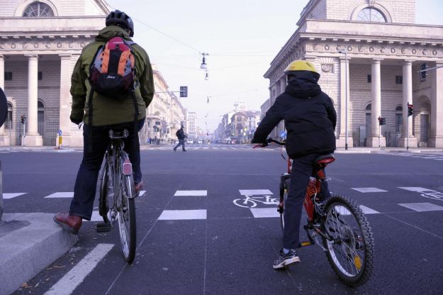 blocco del traffico a Milano