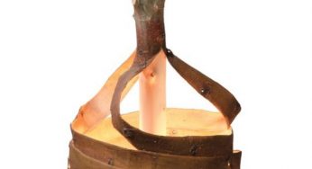 Arredamento sostenibile, eco-lampada Stripped: un po' di natura a casa nostra