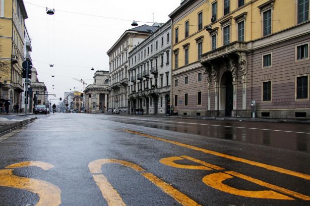 Giornata blocco del traffico a Milano Giornata blocco del traffico a Milano