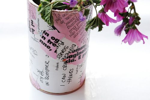 5 vaso riciclato da latta