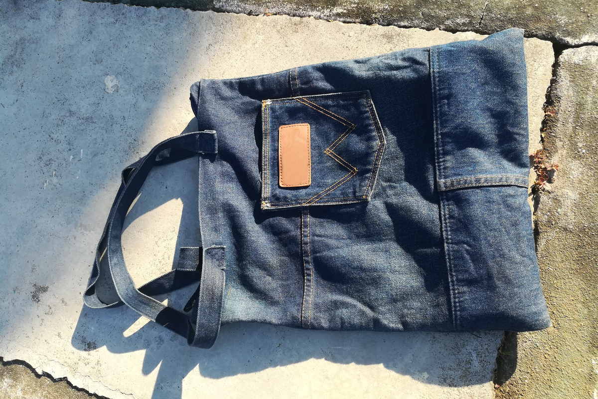 Borsa da mare fai da te jeans