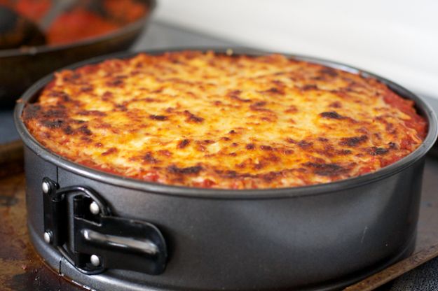 tortino pasta al forno alla norma mozzarella