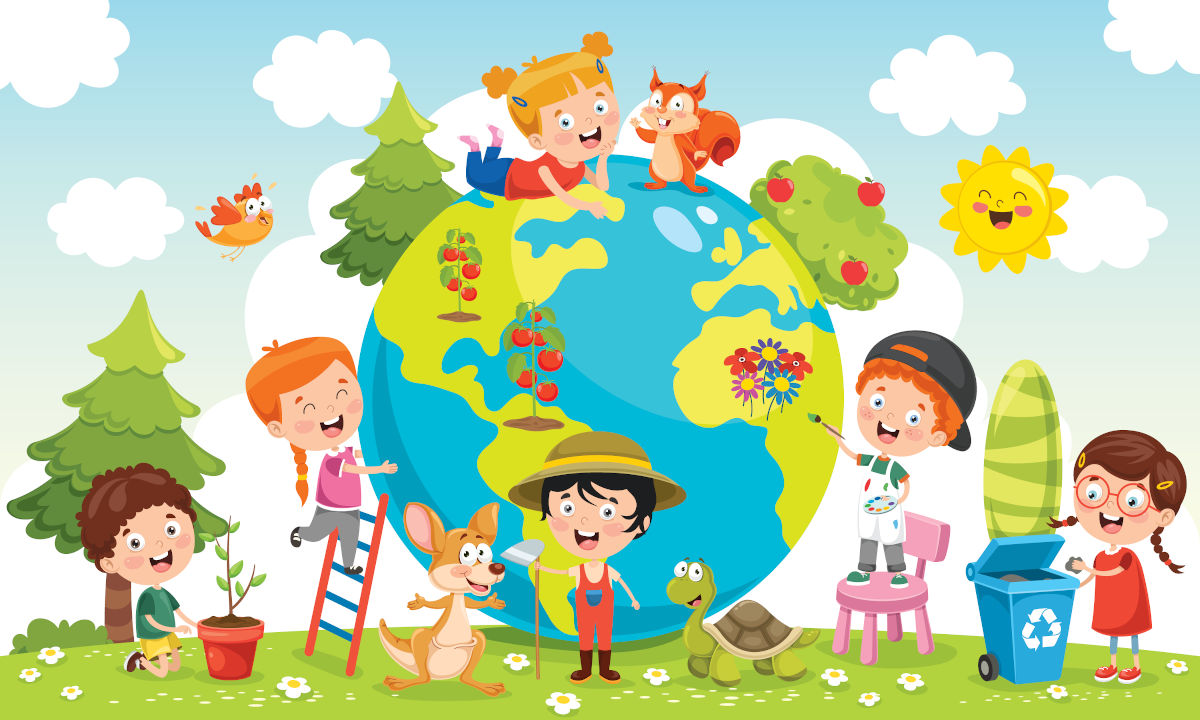 Mappa per spiegare l'ecologia bambini