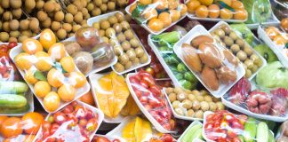 Imballaggi di plastica per frutta e verdura