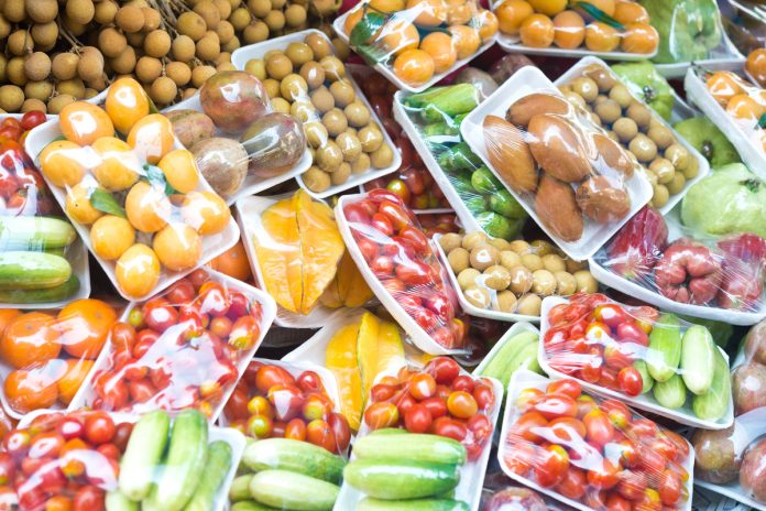 Imballaggi di plastica per frutta e verdura