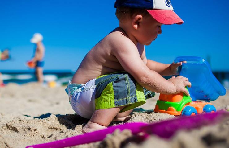 Costumi mare bambini retina incidenti pericolo