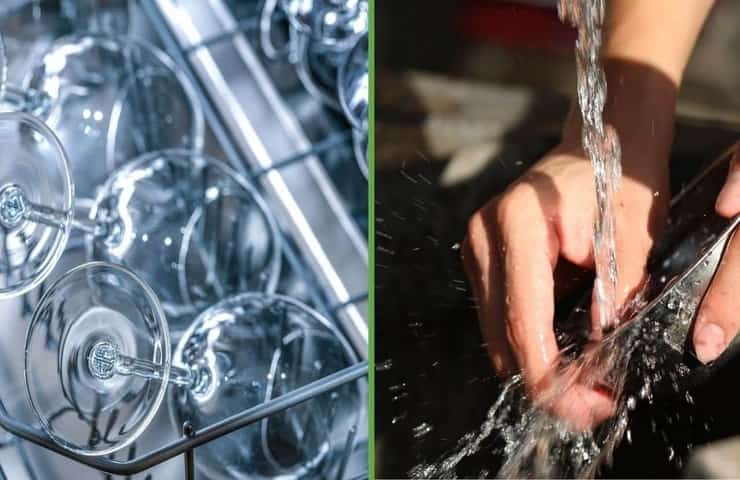 Si consuma più acqua lavando le stoviglie in lavastoviglie o a mano (Foto Ecoo.it)