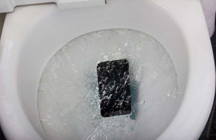 cellulare caduto nel wc