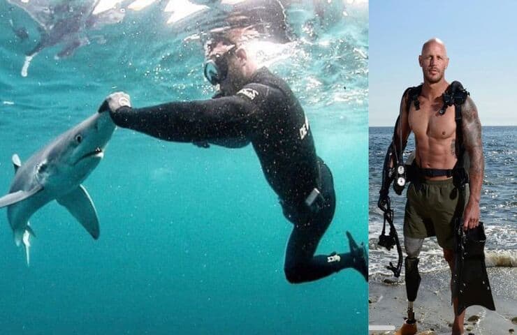 Uomo attaccato da uno squalo oggi difende la specie