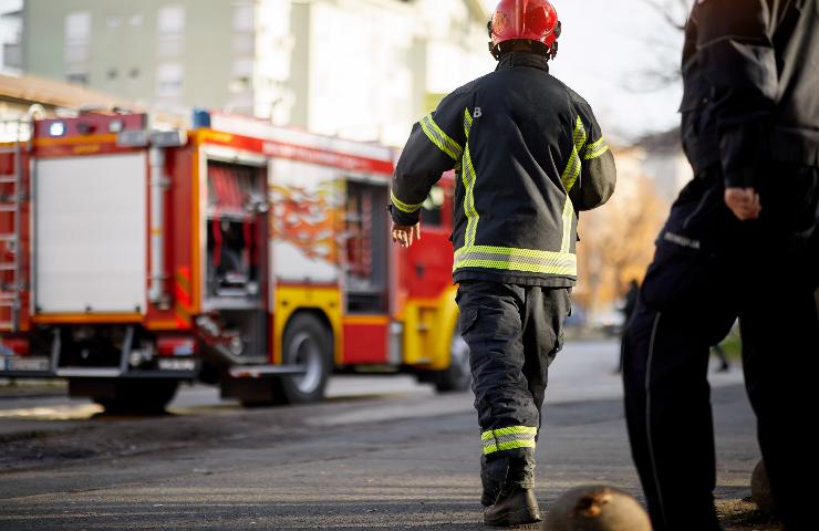 video pompieri salvataggio mucca