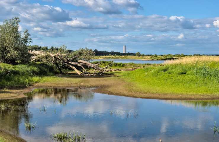 Un paesaggio naturale colpito da emergenza idrica