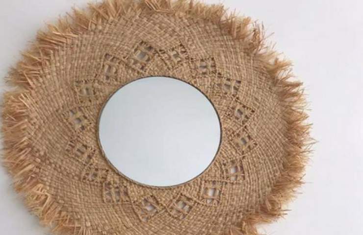 cappello di paglia riciclo specchio