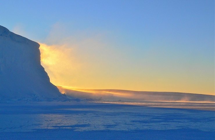 Uno scorcio dei ghiacciai antartici