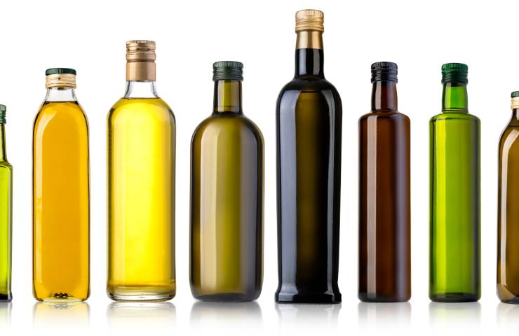 residui olio bottiglie