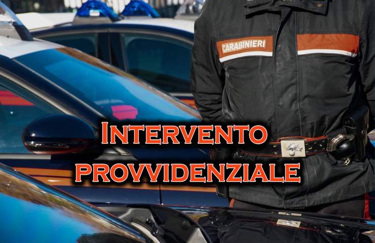 intervento carabinieri per salvare cane