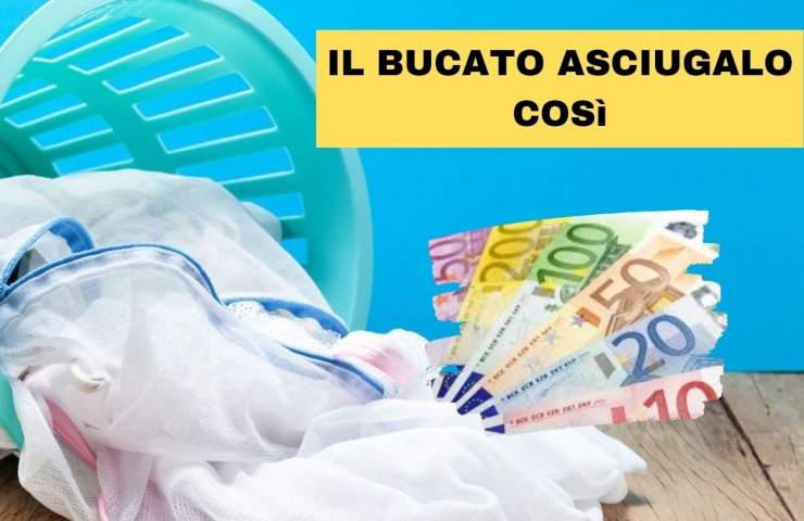 Del bucato da asciugare e dei soldi