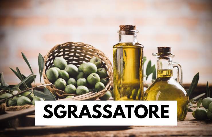 L'olio di oliva come inusuale sgrassatore