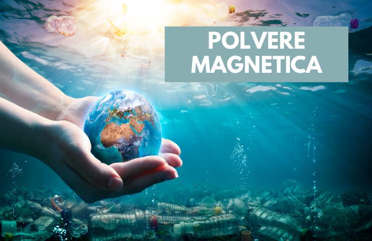 La polvere magnetica che attira la plastica in mare