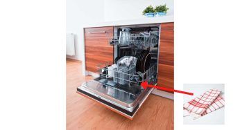 Lavastoviglie, risparmia energia: usa il trucco del panno