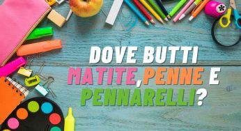 Pennarelli, matite e penne non vanno gettati nella plastica: buttali qui