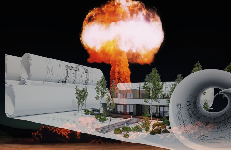 casa posto sicuro esplosione nucleare