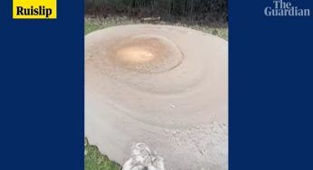 Appare all’improvviso nel campo sportivo: nessuno riesce a spiegarlo