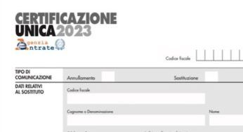 E’ disponibile la certificazione unica 2023: come scaricarla