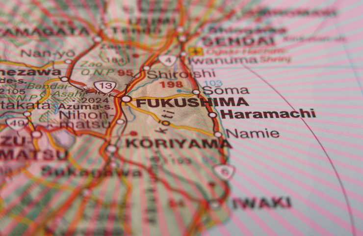 Fukushima carta geografica