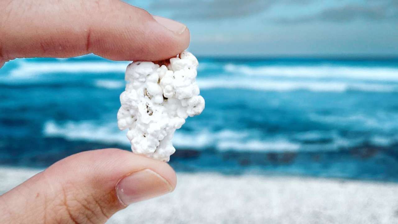 Spiaggia popcorn Fuerteventura Canarie Popcorn Beach virale social