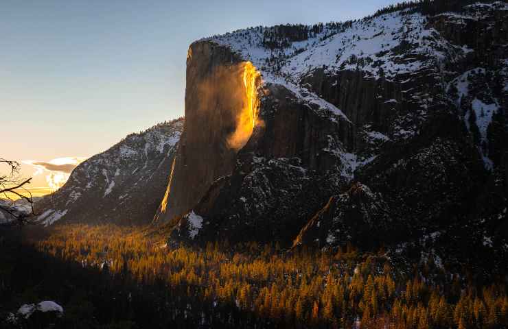 Yosemite Firefall California fuoco