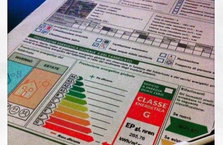 classi energetiche efficientamento termico