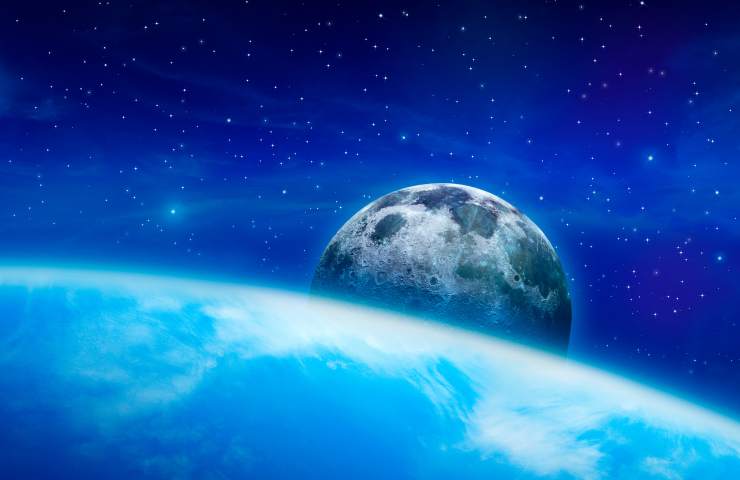 Luna si allontana