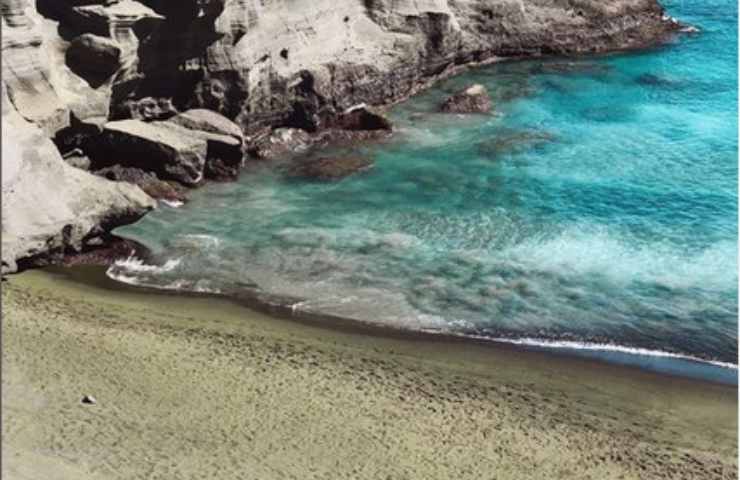 spiaggia verde Hawaii