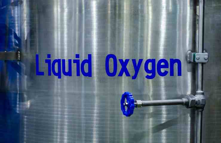 Ossigeno liquido colore blu
