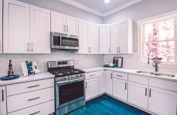 cucina bianca mobili casa