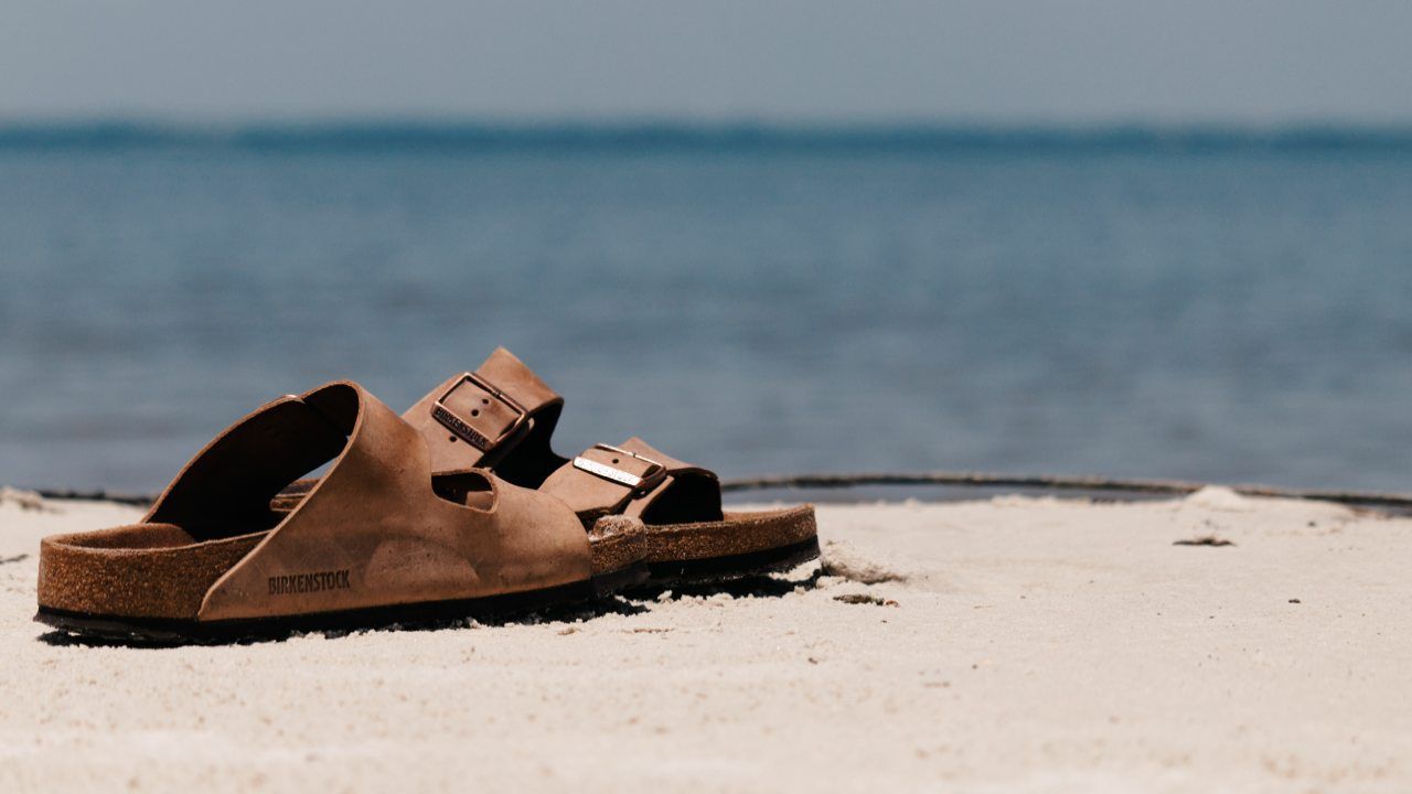 Sandali Unisex Con Suola In Sughero E Tacco Piatto 4cm, Scarpe Da Spiaggia Estive In PVC, Chiusura A Fibbia, Colori Vari - 2