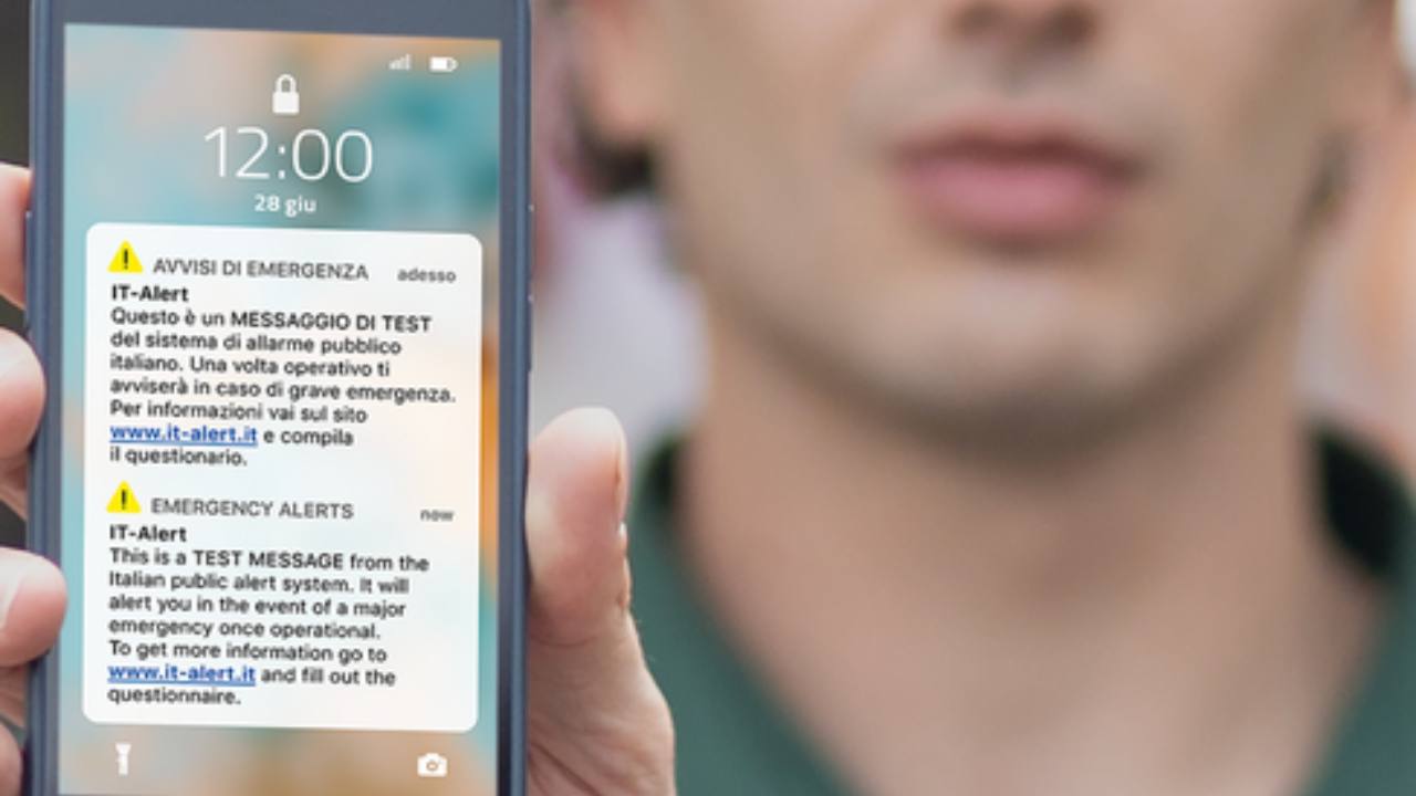 messaggio di allarme It-alert