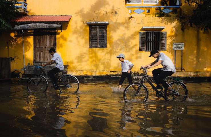 Alluvione palazzi bici